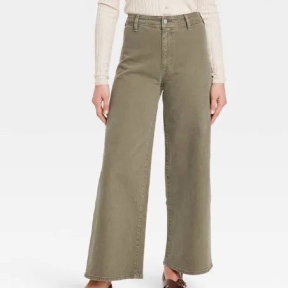 Universal Thread Sailor High Rise Olive Green pants